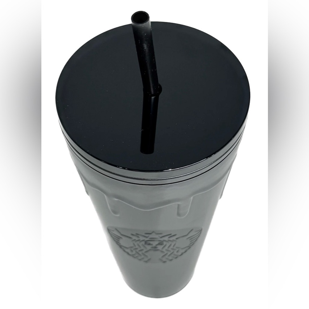NEW Starbucks Black Drip Halloween 2024 24 Oz Venti Tumbler - Picture 2 of 3